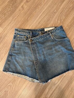 rag & bone Denim Asymmetric Mini skirt (Belina Skort)